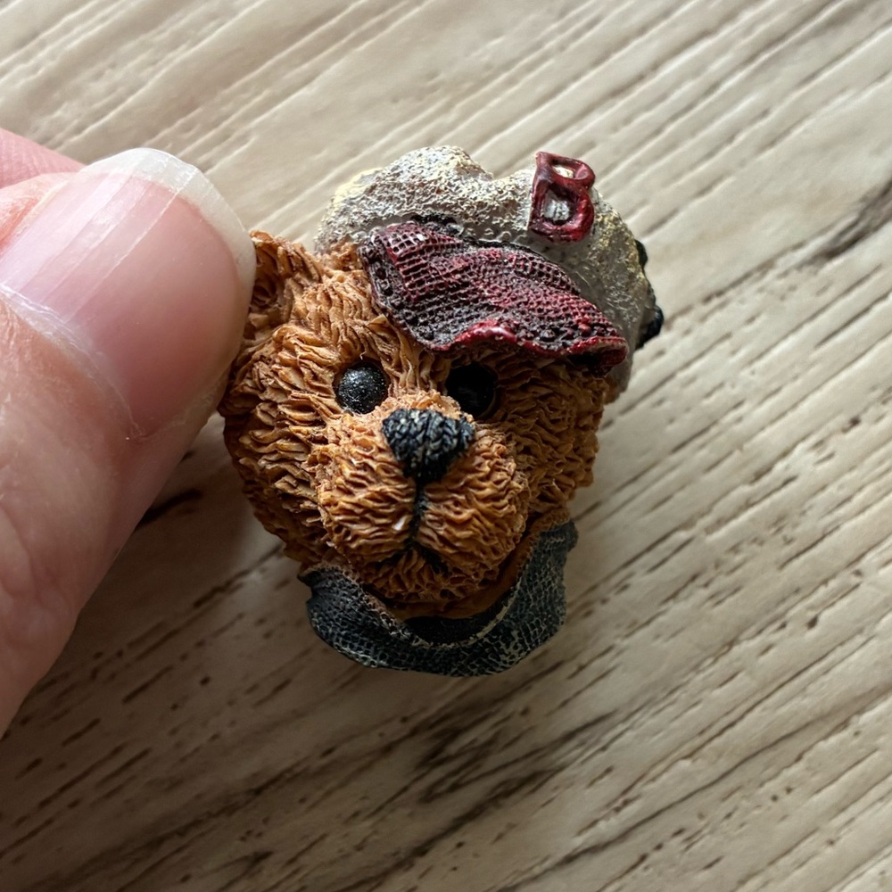 Boyds Bears Bearstone Collection Brooch Pin 90s Rustic Fandom Sporty Collectible